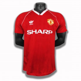 Billige Fotballdrakter Manchester United Retro Hjemmedraktsett 1988 Kortermet